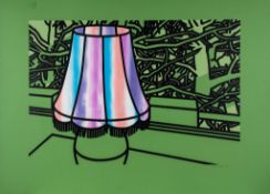 Patrick Caulfield (1936-2005) - Lamp and Pines (C.45) screenprint in colours, 1975, signed in