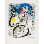 Marc Chagall (1887-1985) - Autoportrait (M.282) lithograph printed in colours, 1960, a proof aside