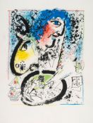 Marc Chagall (1887-1985) - Autoportrait (M.282) lithograph printed in colours, 1960, a proof aside