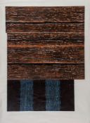 Sean Scully (b.1945) - Standing 2 woodcut printed in colours, 1986, signed, titled and dated in