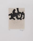 Eduardo Chillida (1924-2002) - Hatz IV (K.68012) etching, 1968, signed in pencil, numbered 28/50,
