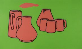 ** Patrick Caulfield (1936-2005) - Earthenware (C.4) screenprint in colours, 1967, signed in pencil,