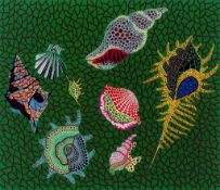 ** Yayoi Kusama (b.1929) - Shellfish (K.124) screenprint in colours, 19 89, signed, titled and dated