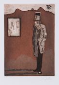 Peter Doig (b.1959) - Haus der Bilder (from Black Palms) etching with aquatint printed in colours,