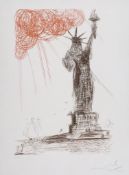 Salvador Dali (1904-1989) - Statue of Liberty (M&L.115; F.64-3d) etching printed in colours, 1964,