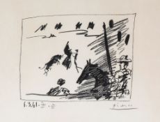 Pablo Picasso (1881-1973) - Jeu de la Cape (B.1015) lithograph, 1961, signed in pencil, numbered