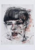 Jenny Saville (b.1970) - Red Stare digital print in colours, 2012, signed and dated in pencil,