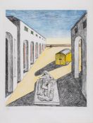 **Giorgio de Chirico (1888-1978) - L'enigma del pomeriggio lithograph printed in colours, 1970,