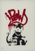 Banksy (b.1974) - Gangster Rat screenprint in colours, 2004, numbered 283/350 in pencil, published