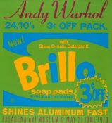 Andy Warhol (1928-1987)(after) - Exhibition poster for Warhol: Pasadena Art Museum-Brillo sreenprint