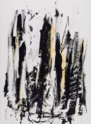 Joan Mitchell (1925-1992) - Arbres (Black and Yellow) lithograph printed in colours, 1991-1992,