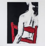 George Segal (1924-2000) - Femme a la Chaise Rouge screenprint in colours, 1968, signed and dated in