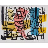Fernand Léger (1881-1955) - Les Constructeurs (S.141) lithograph printed in colours, 1955, signed in