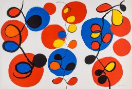 Alexander Calder (1898-1976) - Bubbles and Spirals lithograph printed in colours, signed and
