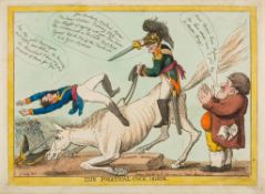 Sauley (G.) - The Political Cock Horse, General von Bennigsen of the Russian army unseats Napoleon