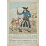 Wray and Admiral Lord Hood.- [Rowlandson ] The Drum Major of Sedition  Wray ( Sir   Cecil) and