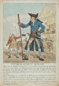 Wray and Admiral Lord Hood.- [Rowlandson ] The Drum Major of Sedition  Wray ( Sir   Cecil) and