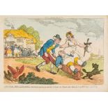 ** Rowlandson (Thomas) - Doctor Drainbarrel conveyed home in order to take his Trial for Neglect