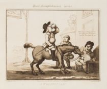 Rowlandson (Thomas).- Woodward (George Moutard) - Horse Accomplishments,  the set of 12 etched and