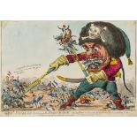 Cruikshank (Isaac) - Gen.l Swallow Destroying the French Army, the giant-headed figure of the