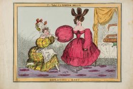 ** Heath (William) - A la mode 1828 [- 1829], 3 hand-coloured engravings depicting/satirising