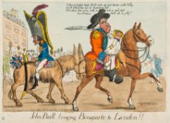 Woodward (George Moutard) Attributed to. - John Bull bringing Bonaparte to London!! an invasion