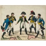 A mixed group of satires on Napoleon's ambition and increasing power, in the early years of the 19th