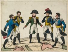 A mixed group of satires on Napoleon's ambition and increasing power, in the early years of the 19th