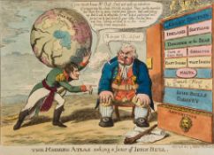 Williams (Charles) - The Modern Atlas asking a favor of John Bull; The Continental Dock-yard;