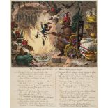 Gillray (James) - The Corsican Pest _ or _ Belzebub going to Supper, an atrocity satire arising from