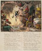 Gillray (James) - The Corsican Pest _ or _ Belzebub going to Supper, an atrocity satire arising from