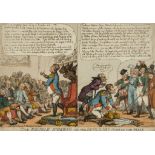 Rowlandson (Thomas) - The Double Humbug or the Devils Imp praying for Peace, Napoleon shown in 2