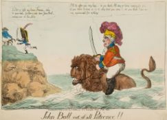 Woodward (George Moutard) After. - John Bull out of all Patience!!; John Bull Landed in France!! a
