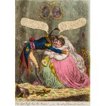 Gillray (James) - The first Kiss this Ten Years! _ or _ the meeting of Britannia & Citizen François,