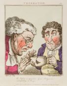 Rowlandson (Thomas).- Woodward (George Moutard) - Le Brun, Travested. Or Caricatures of the