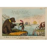 Cruikshank (Isaac) - The Bear, the Monkey, the Turkey and the Bull, or the true cause of the Russian