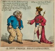 [Rowlandson (Thomas)] - A New French Phantasmagoria, John Bull as a sailor, staring mystified at