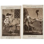 ** Woodward (George Moutard), after. - Symptoms of Drunkenness, the complete set of 6 caricature