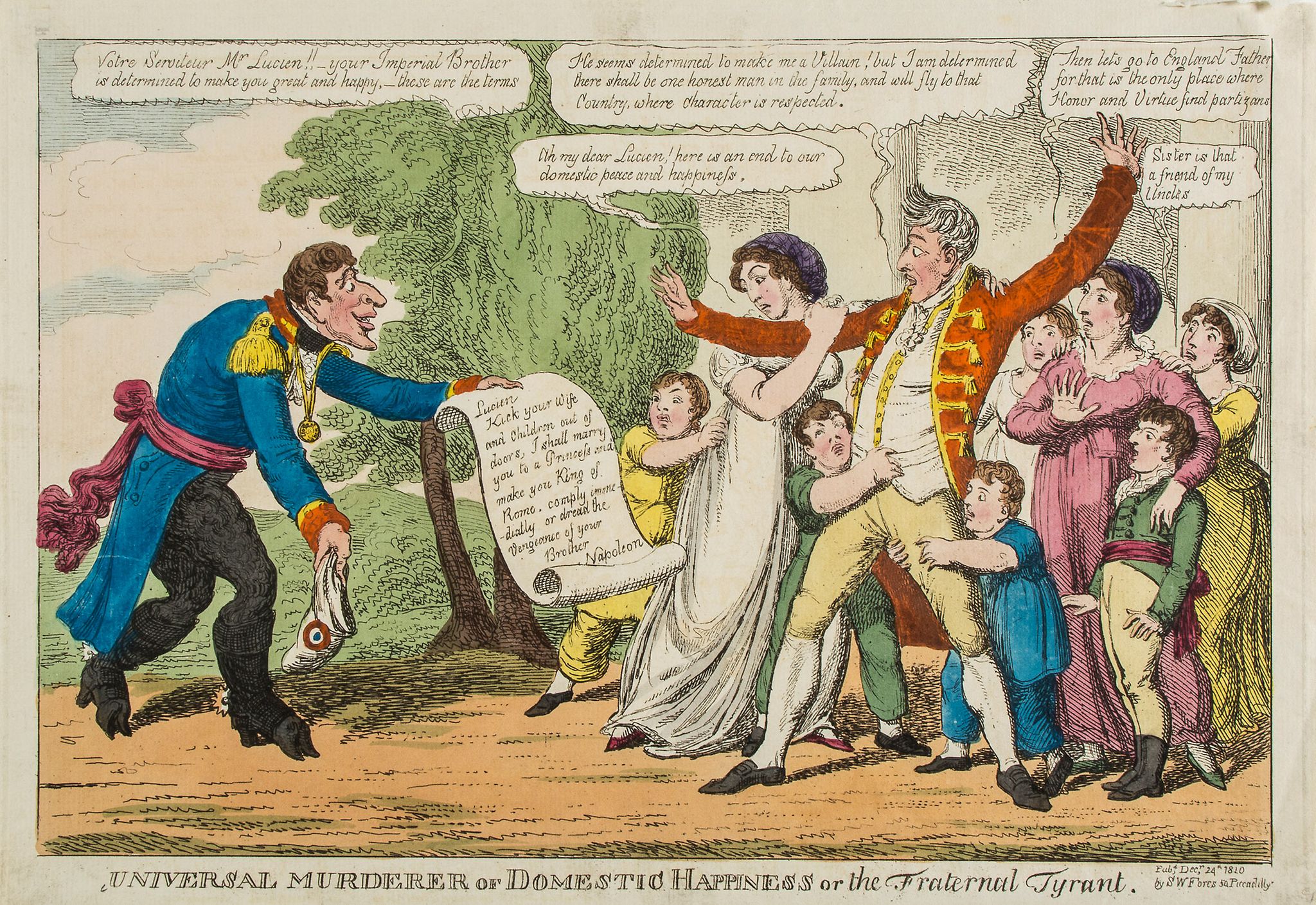 Cruikshank (Isaac) - Congratulations à la Francois, an apparently scarce satire, from December of - Image 3 of 3