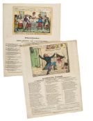 ** Wilson (Harriette).- - 2 broadside satires regarding the social scandal created by Wilson's