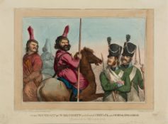 Knight (S.) Publisher. - Cosack Mode of Attack, Plate 1; Plate 2, Cossacks, Flying to Annoy,