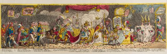Gillray (James) - The Grand Coronation Procession of Napoleone the 1st, Emperor of France,  from the