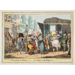 ** -. Cruikshank (George) - Traveling in France _ or, _ Le depart dela diligence, English travellers