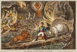 Gillray (James) - The Valley of the Shadow of Death, further comment on the Spanish uprising against