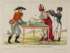 a small, mixed, group of satires on Napoleon's overreaching territorial ambitions, including   The