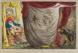 Gillray (James) - - ci-devant Occupations - or - Madame Talian and the Empress Josephine dancing