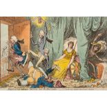 Gillray (James) - The Genius of France nursing her darling, an infantile Napoleon dandled by