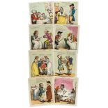 ** Rowlandson (Thomas).- Woodward (George Moutard) - Matrimonial Comforts, the complete set of 8