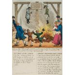 Rowlandson (Thomas) - Execution of Two Celebrated Enemies of Old England, Napoleon and Guy Fawkes