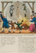 Rowlandson (Thomas) - Execution of Two Celebrated Enemies of Old England, Napoleon and Guy Fawkes